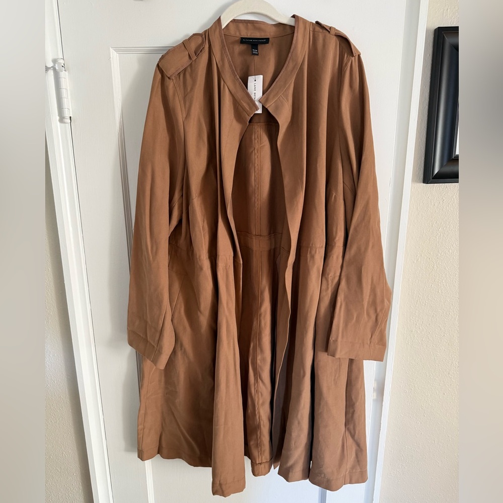 Lane Bryant Tan/Camel colored Drape Jacket Plus size 22/24